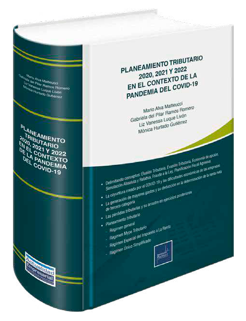 Portada de Planeamiento tributario 2020, 2021 y 2022 en el contexto de la pandemia del Covid-19
