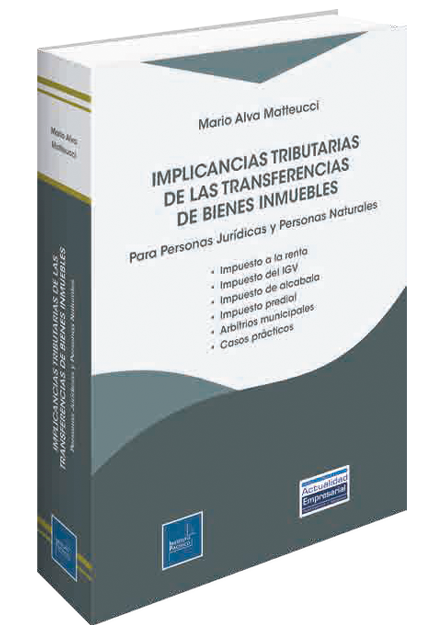 Portada de Implicancias tributarias de las transferencias de bienes inmuebles