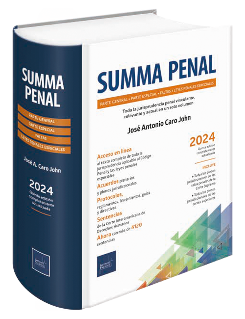 Portada de Summa penal 2024